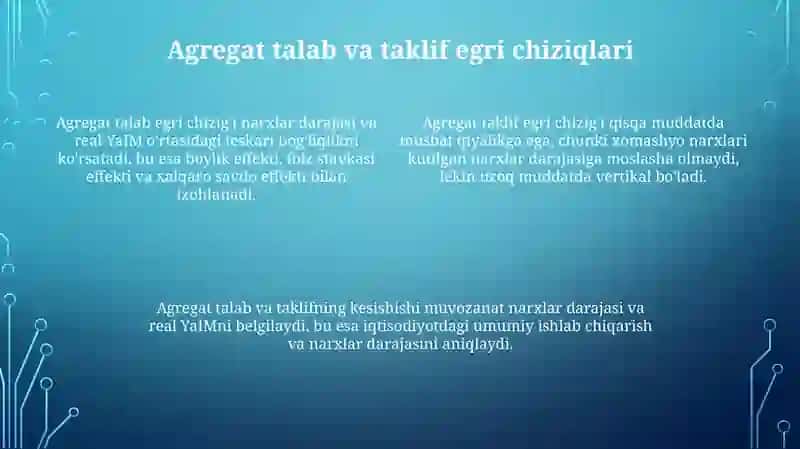 Agregat talab va taklif 4