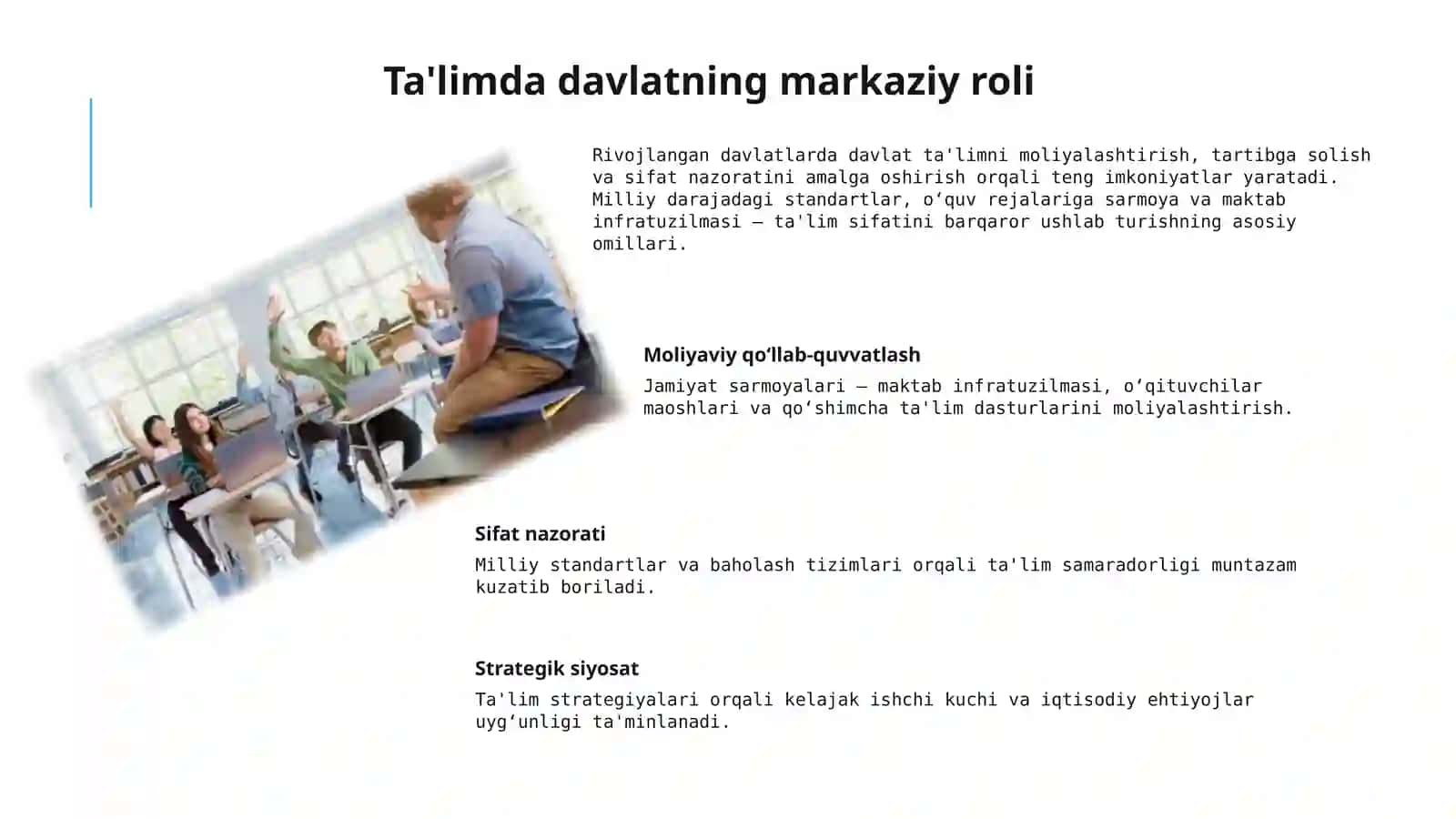 JAHONNING RIVOJLANGAN DAVLATLARIDA TALIM TIZIMI 4