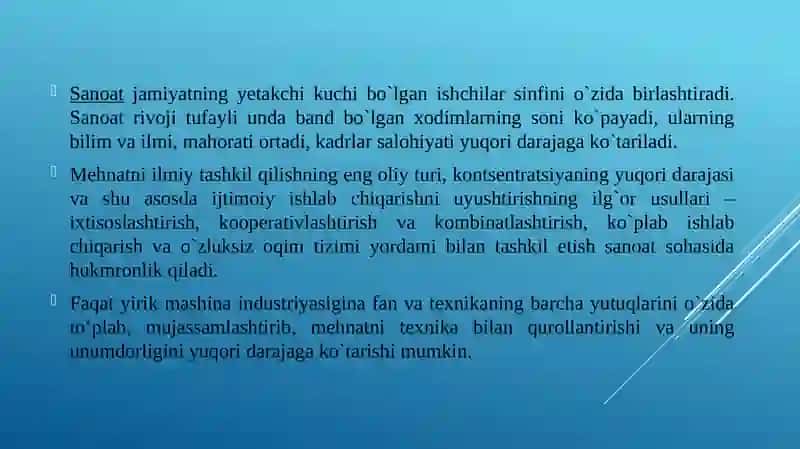 Sanoat-moddiy ishlab chiqarishning yetakchi tarmog‘i 4