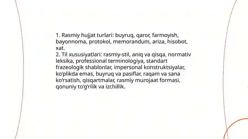 Ish yuritish tili va uslubi 4