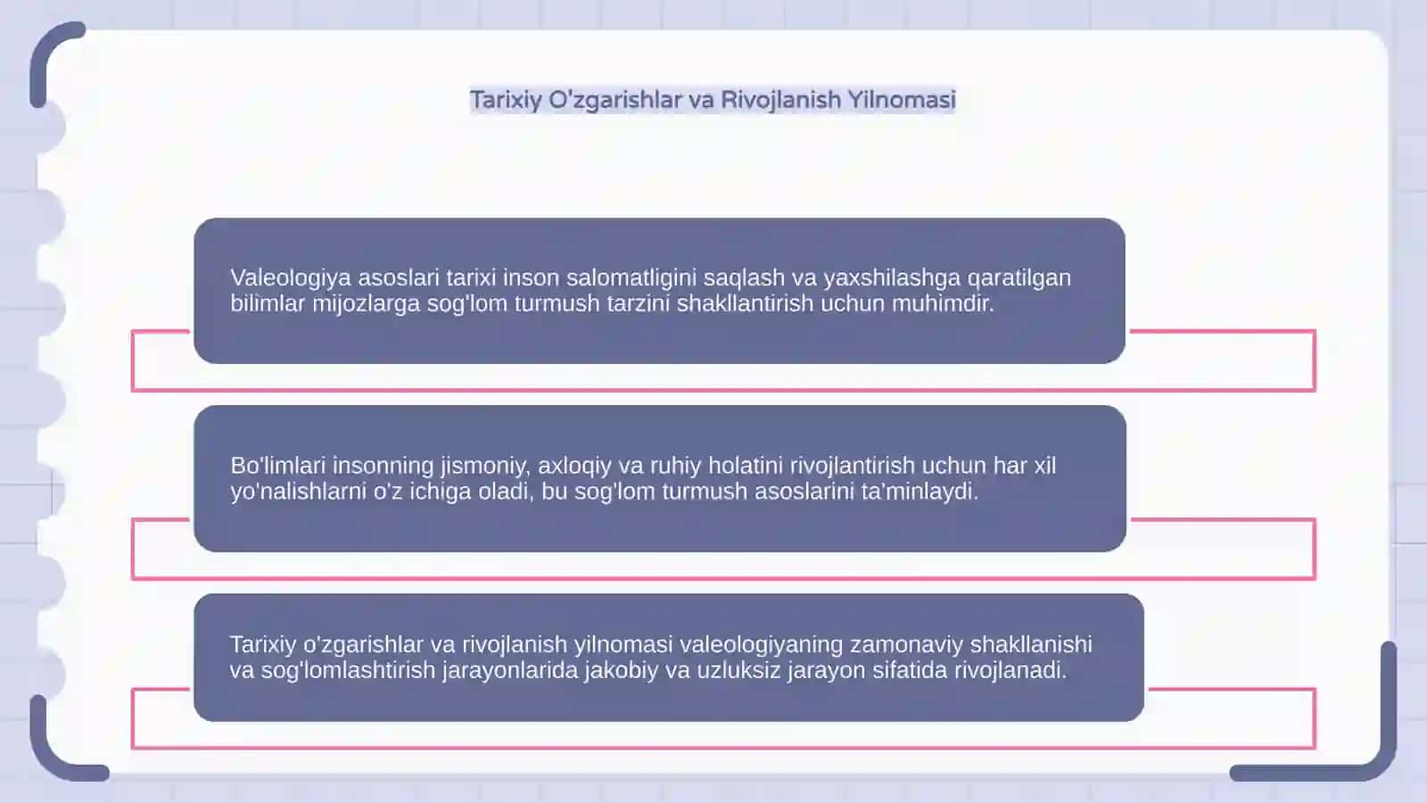 Valeologiya asoslari tarixi, bo'limlari va sog'lom turmush tarzi 4
