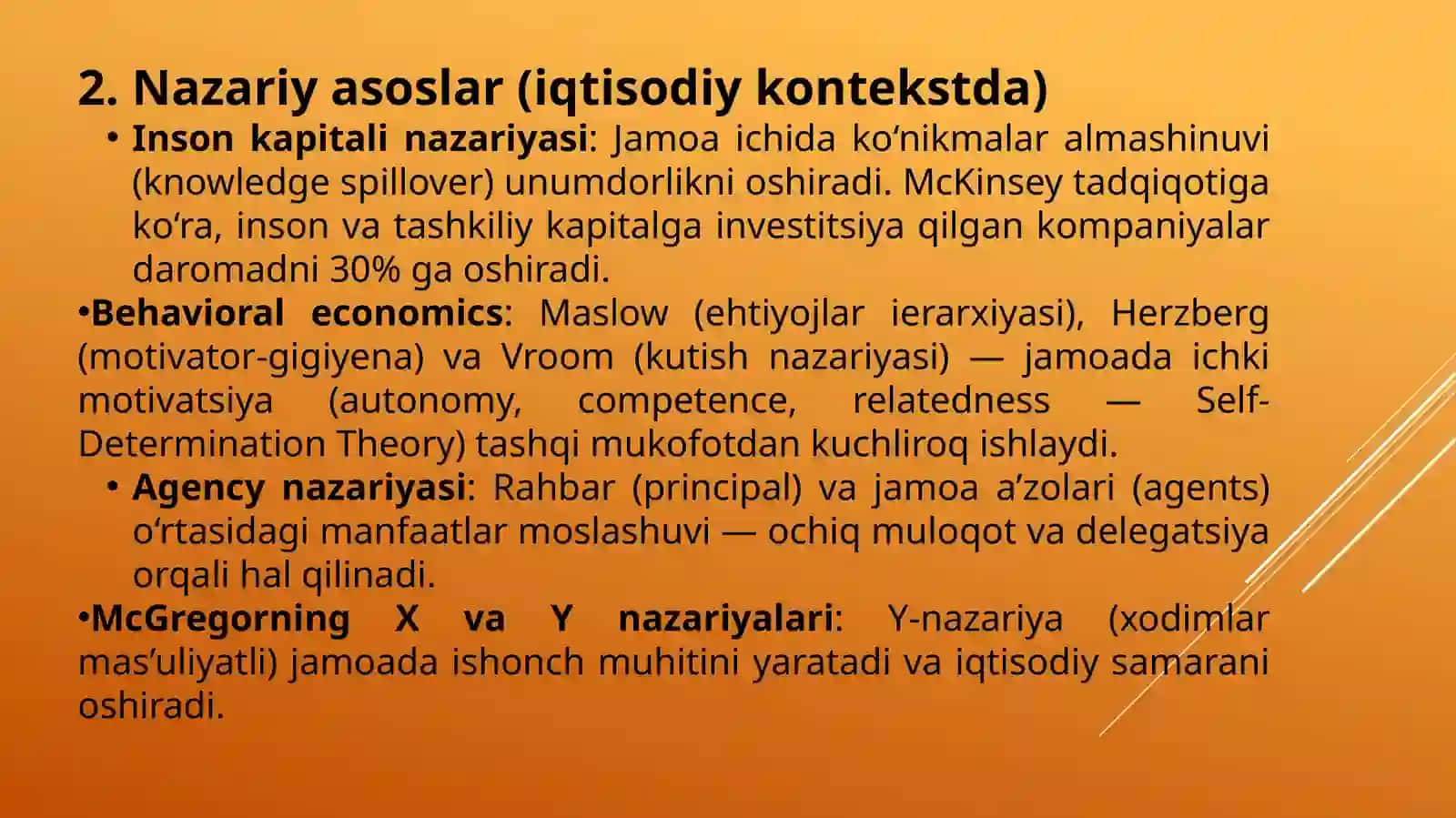 Menejmentda komandani (jamoani) boshqarish. 4