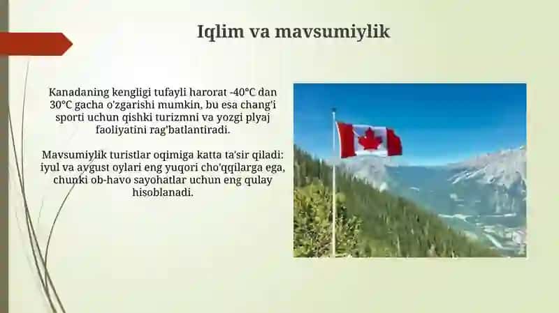 Kanada turizm geagrafiyasi 4