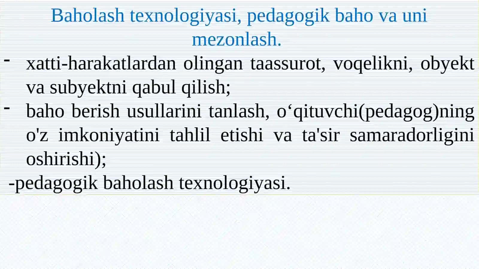 O‘qituvchining o‘quv mashg‘ulotini loyihalash faoliyati 4