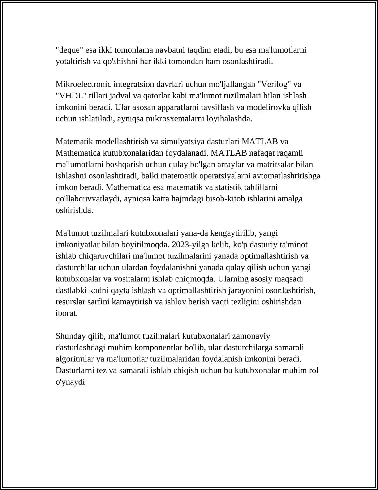 C++ TILIDA KUTUBXONALAR 4