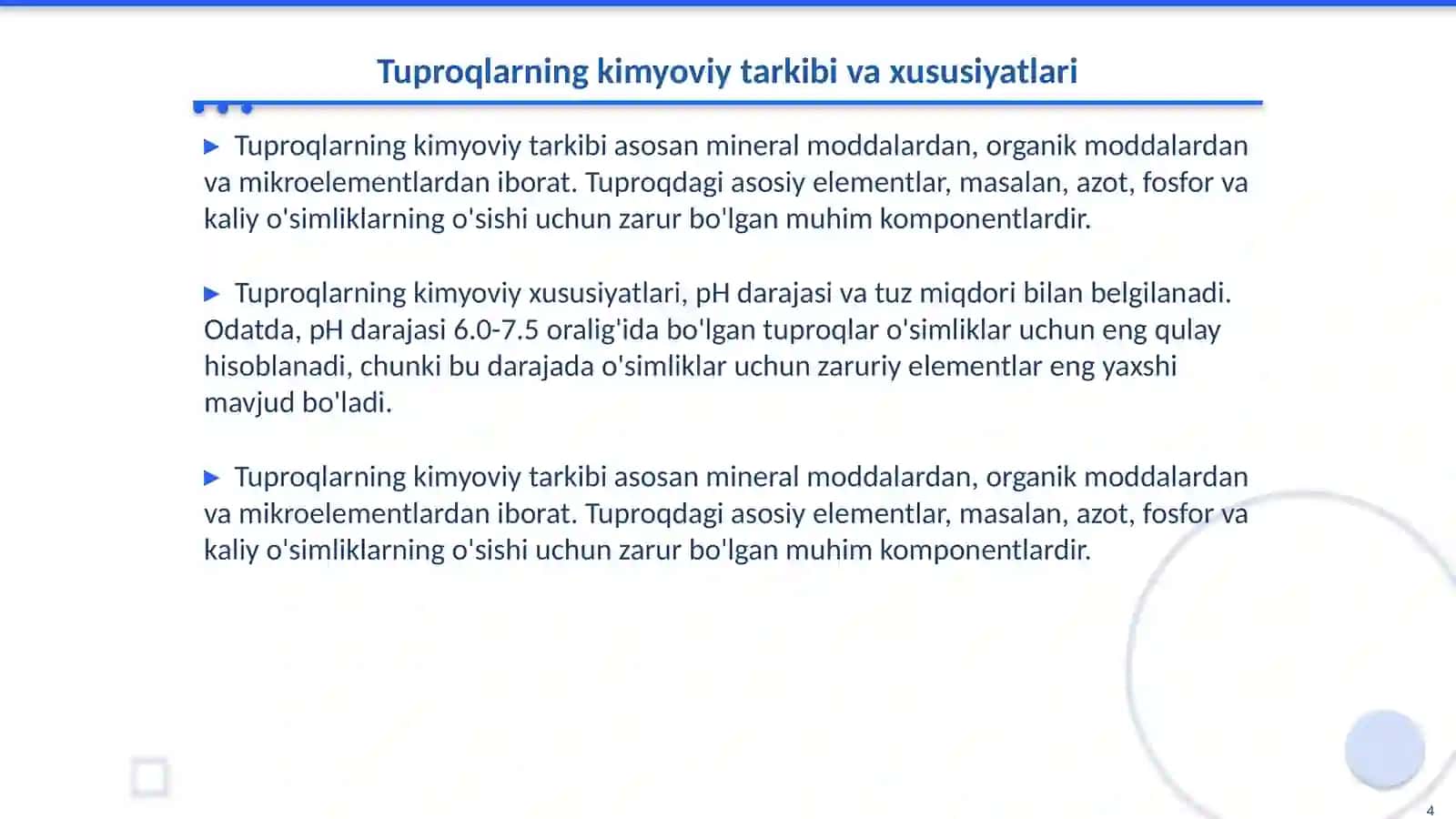 Tuproqlarning morfologik xususiyatlari 4