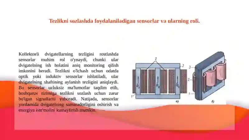 Kollektorli dvigatellarning tezligini rostlash usullari. 4
