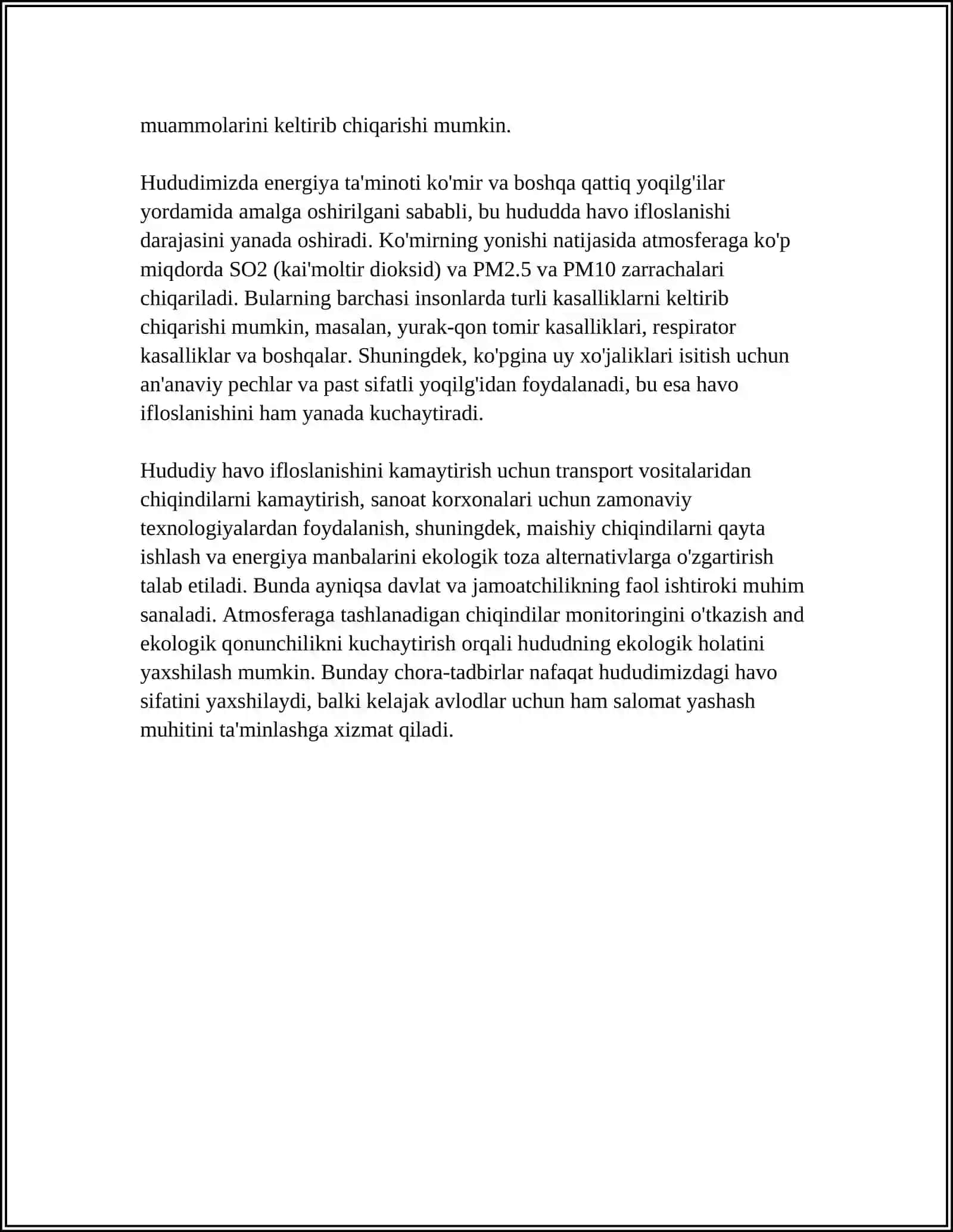 EKOLOGIYA "BU BIZNING HUDUD" 4