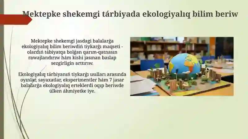 Ekologiyaliq tarbiya maseleleri 4