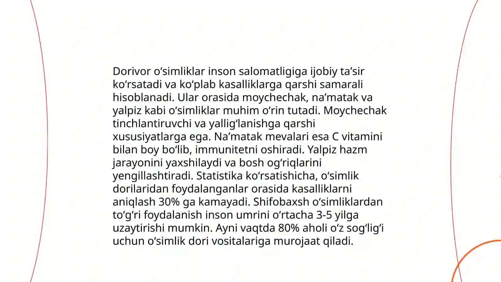 Dorivor ósimliklar 4