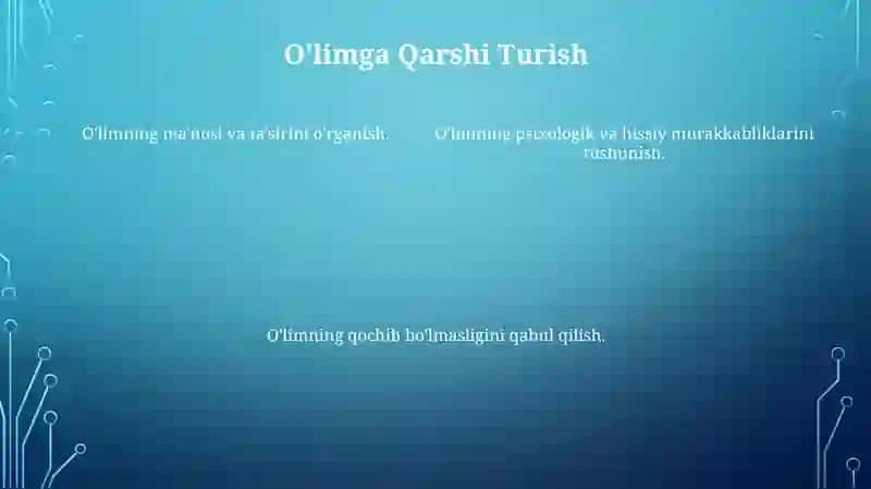 O'lim haqida tushuncha 4
