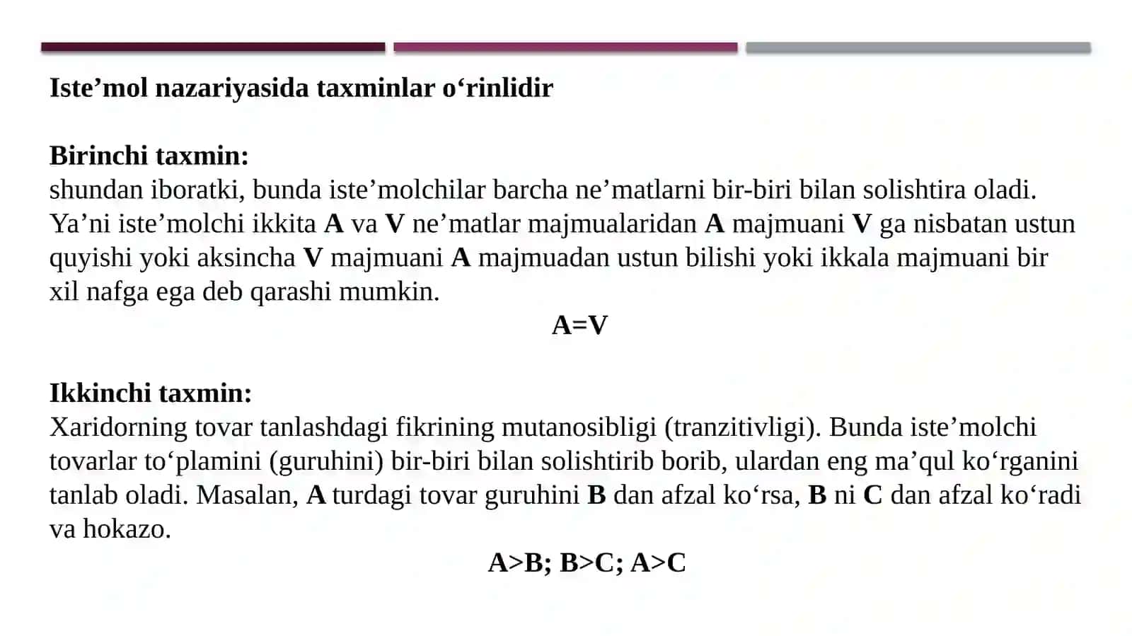 Iste’molchi tanlov nazariyasi 4