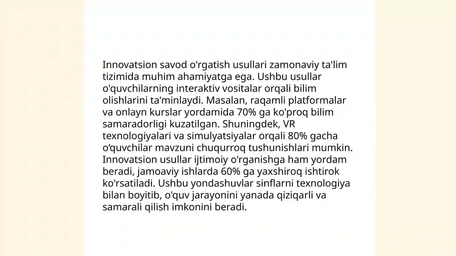 Savod oʼrgatish metodlariga qiyosiy - tanqidiy tahlil 4