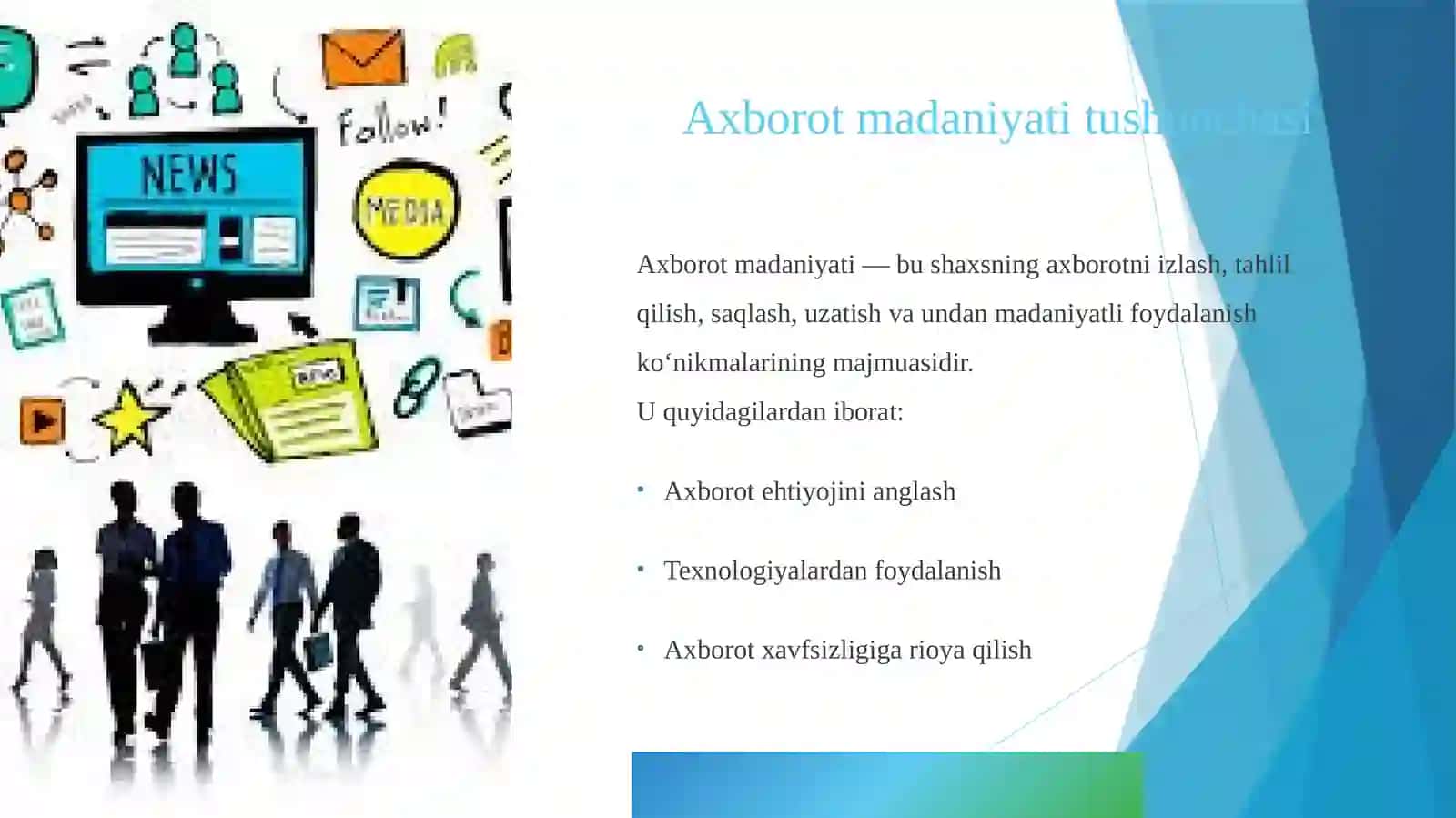 Mediasavodxonlik va axborot madaniyati 4
