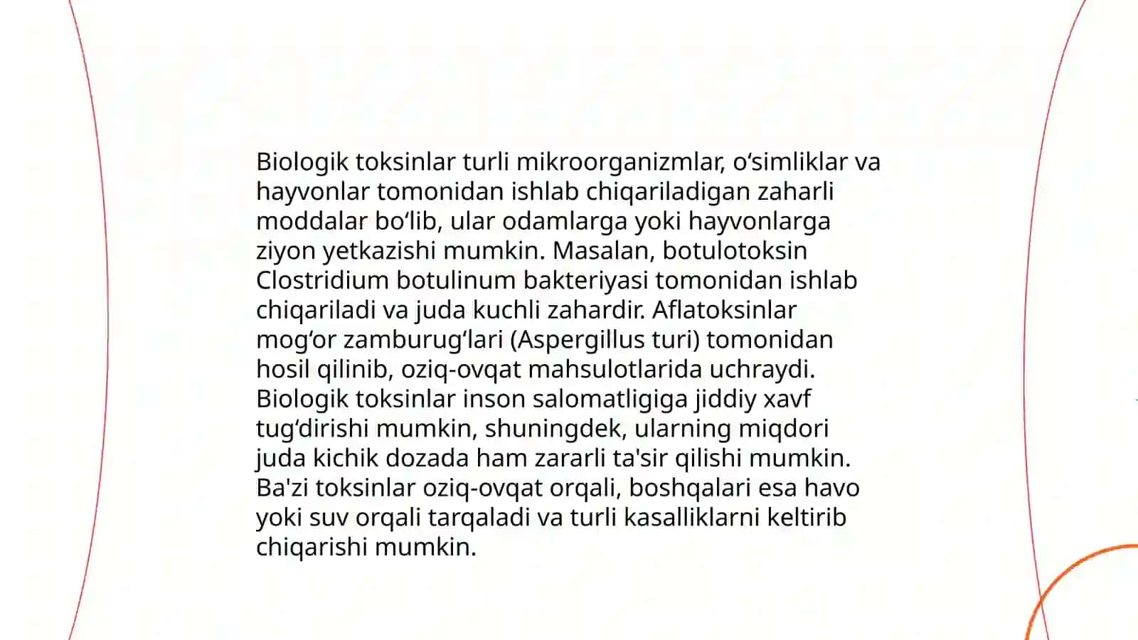 Kimyoviy moddalar toksikologiyasi 4