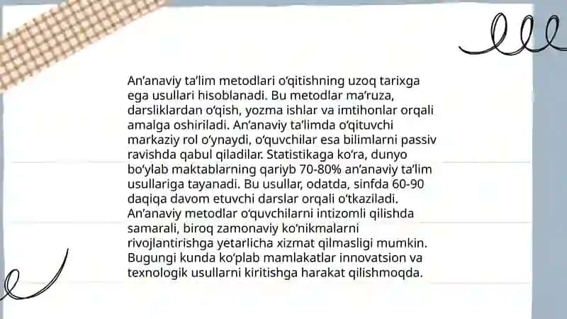 Ta’lim metodlari va vositalari 4