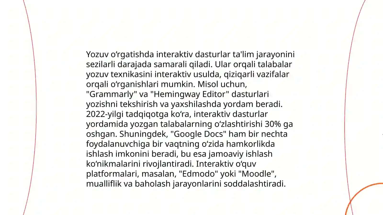 Yozuvni o‘rgatishda zamonaviy texnologiyalardan foydalanish va 4