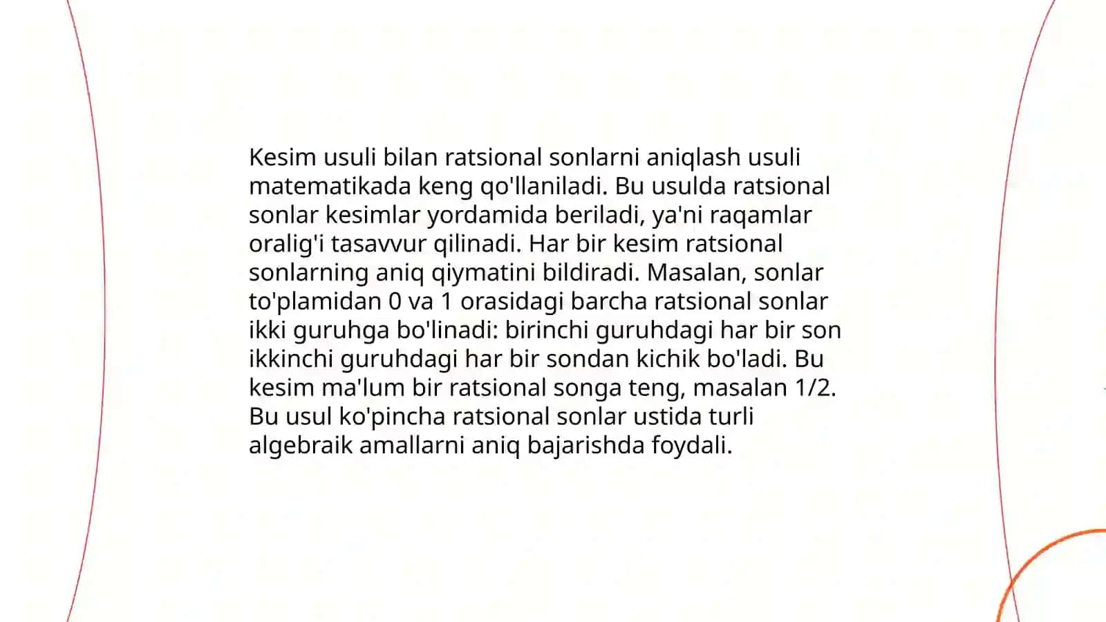 Ratsional sonlar toʻplami 4