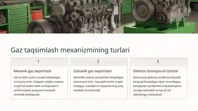 Gaz taqsimlash mexanizmi 4