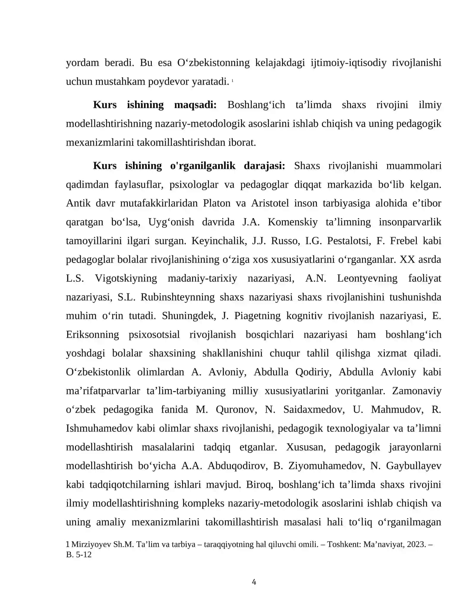 BOSHLANGʻICH TALIMDA SHAXS RIVOJINI ILMIY MODELLASHTIRISH ASOSLARI 4