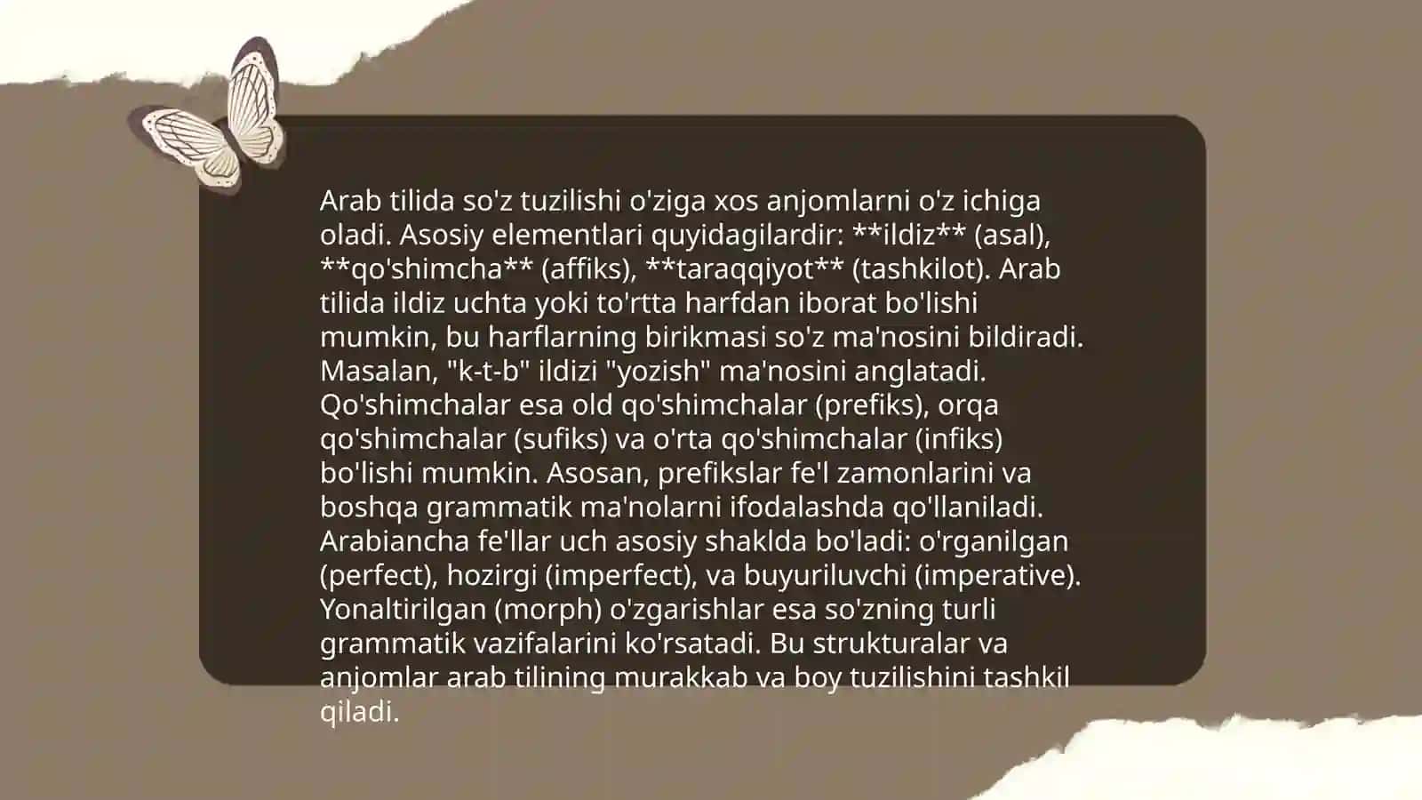 Arab tili grammatikasi 4