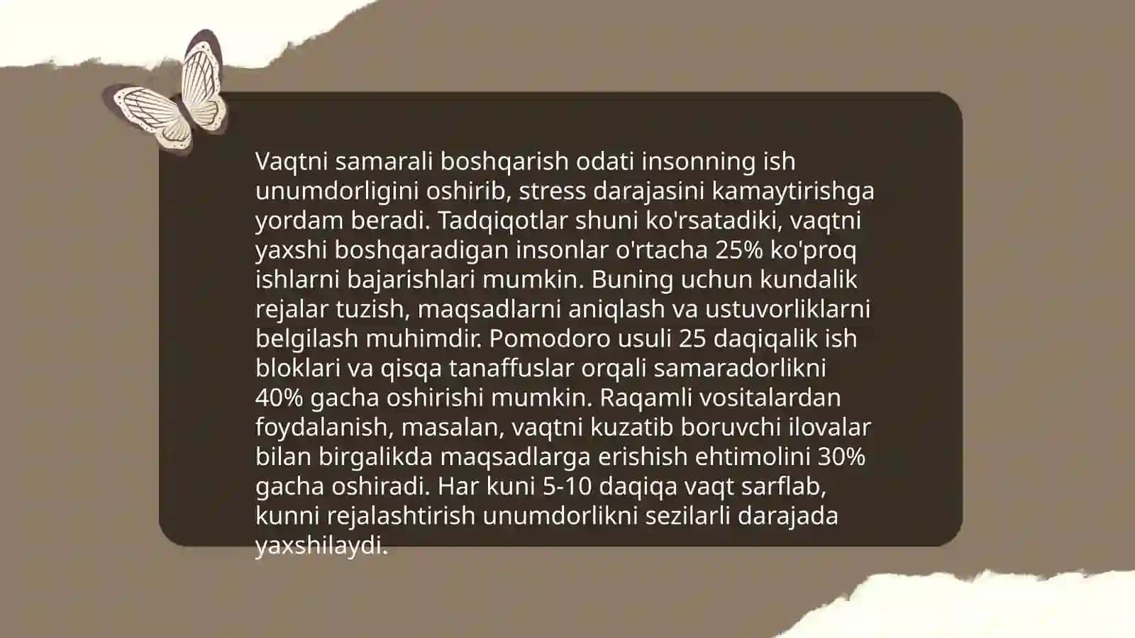 Shaxsning malaka va odatlari 4