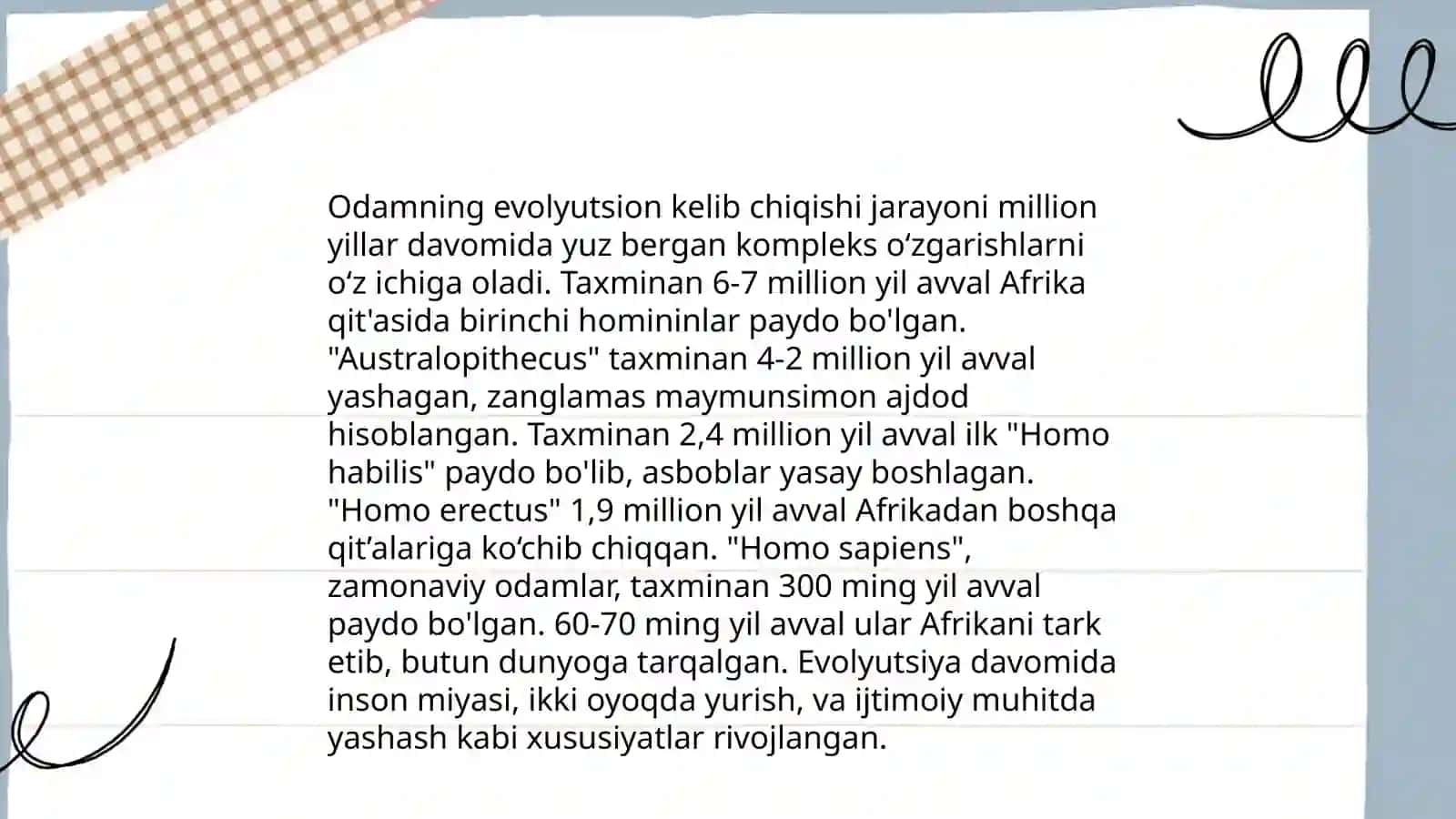 Odamlar biologiyasining rivojlanish tarixi 4