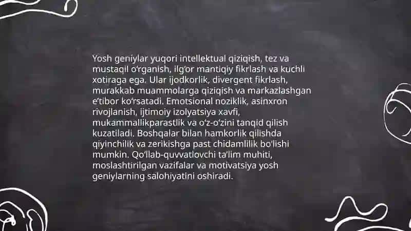 Yosh geniylar 4