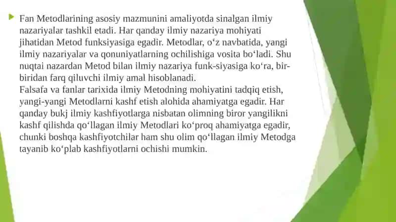 Metodlar haqida tushuncha 4