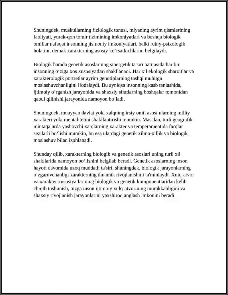 XARAKTERNING SHAKLLANISHI, XARAKTERAKSENTUATSIYASI 4