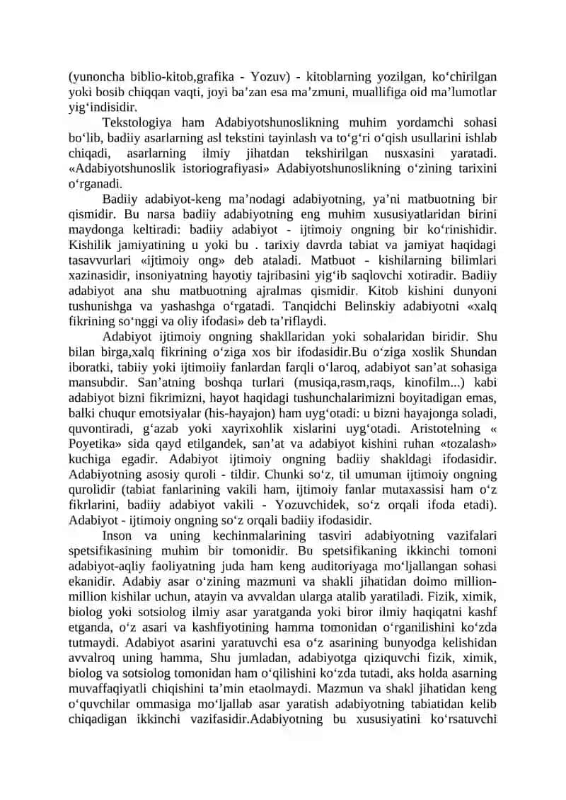 Adabiyotshunoslik – Adabiyot Haqidagi Fan 4