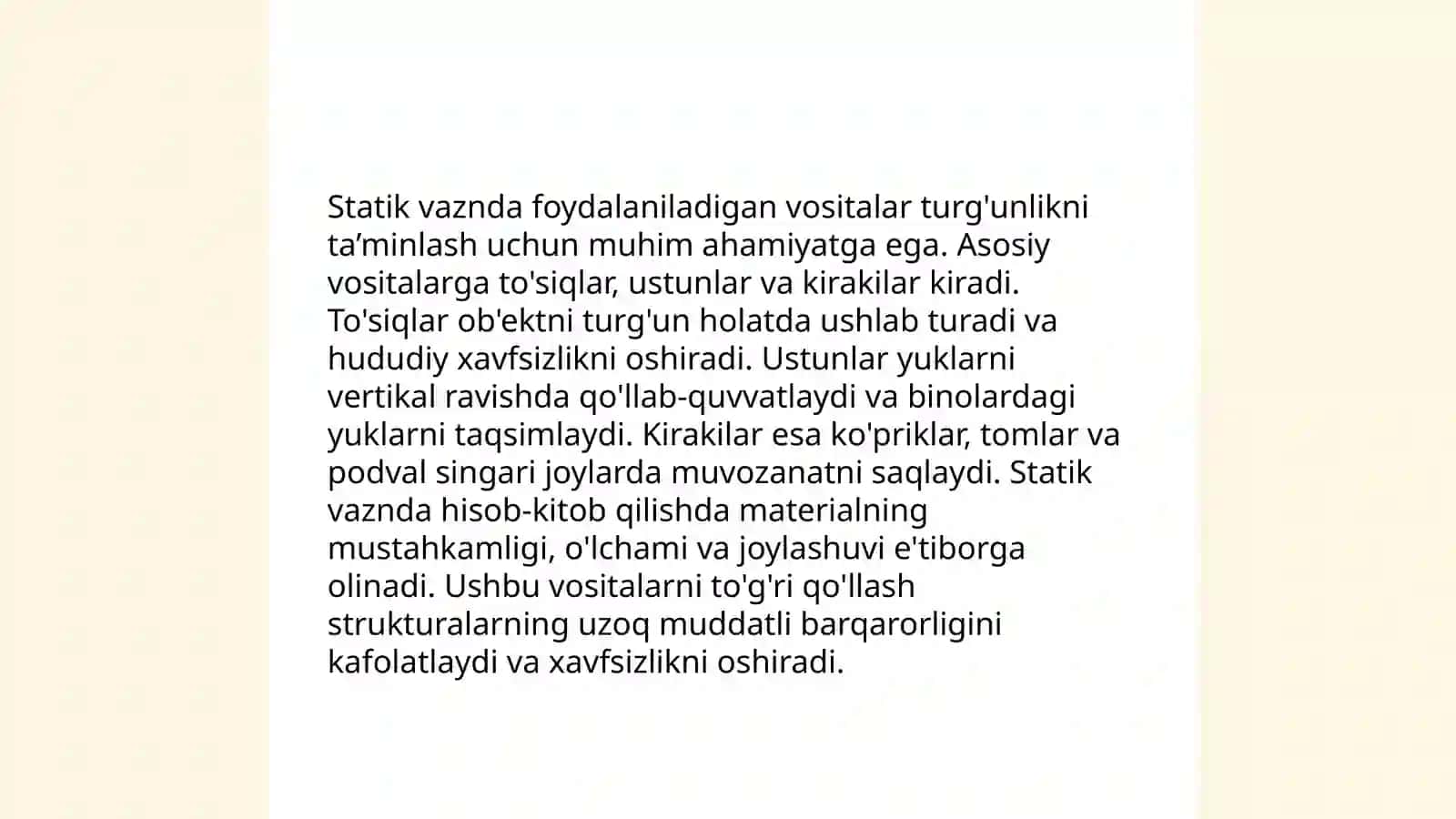 Statik vazn. Entropiya tushunchasi 4