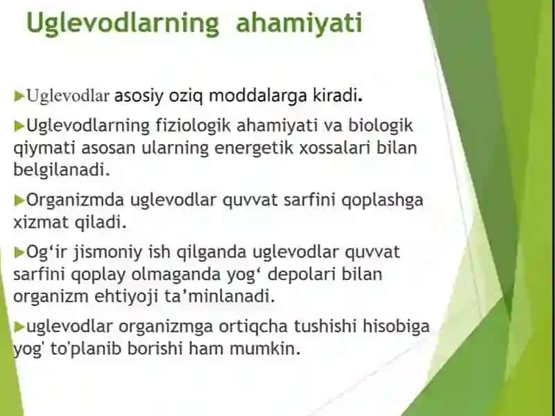 O’simliklar dunyosida uchraydigan mono, oligo, polisaxaridlar 4