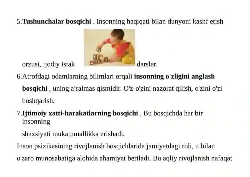 PSIXOLOGIK RIVOJLANISH BOSQICHLARI 4