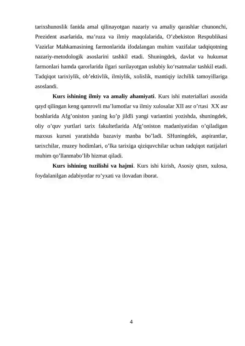 XVII ASR O’RTASI XX ASR BOSHLARIDA AFG’ONISTON 4