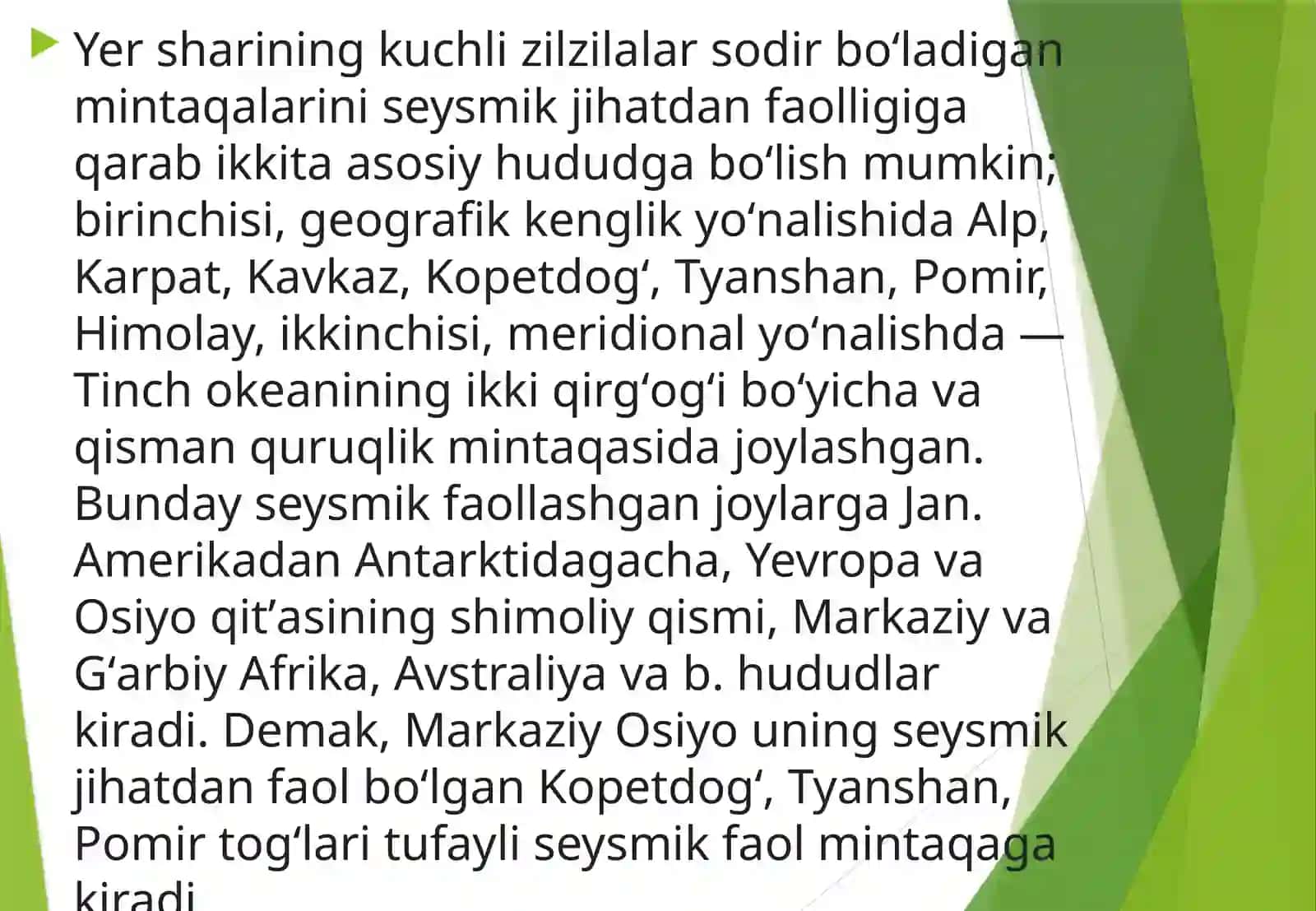 Zilzila haqida ma’lumoot 4