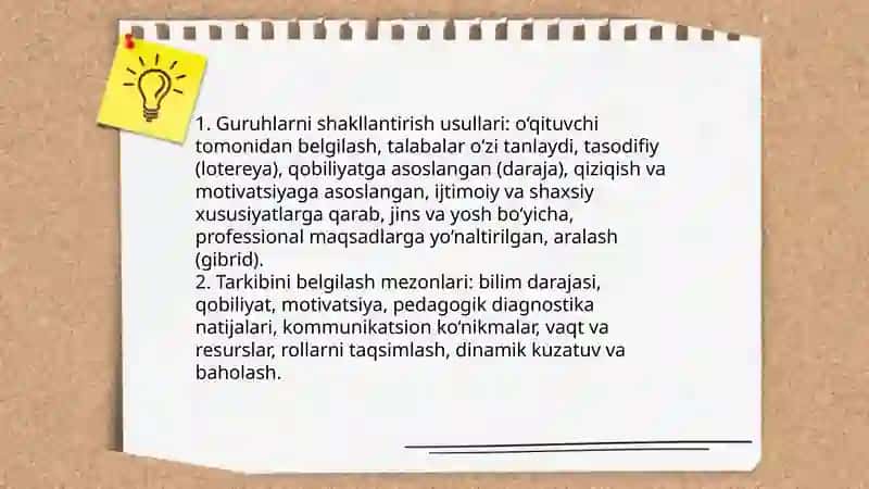 Guruhlarda ishlash texnologiyasi 4