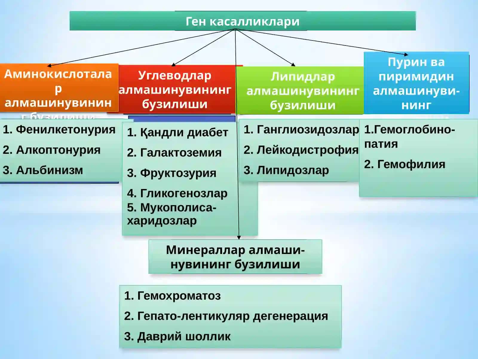 Ирсий ген ва хромосома касалликлари 4