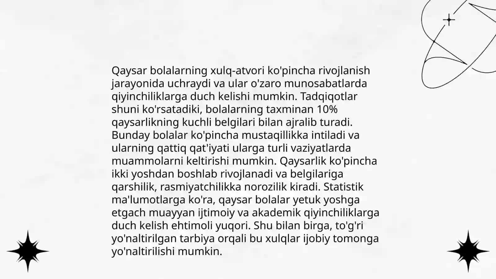 Bolalik davridagi qaysarlik 4