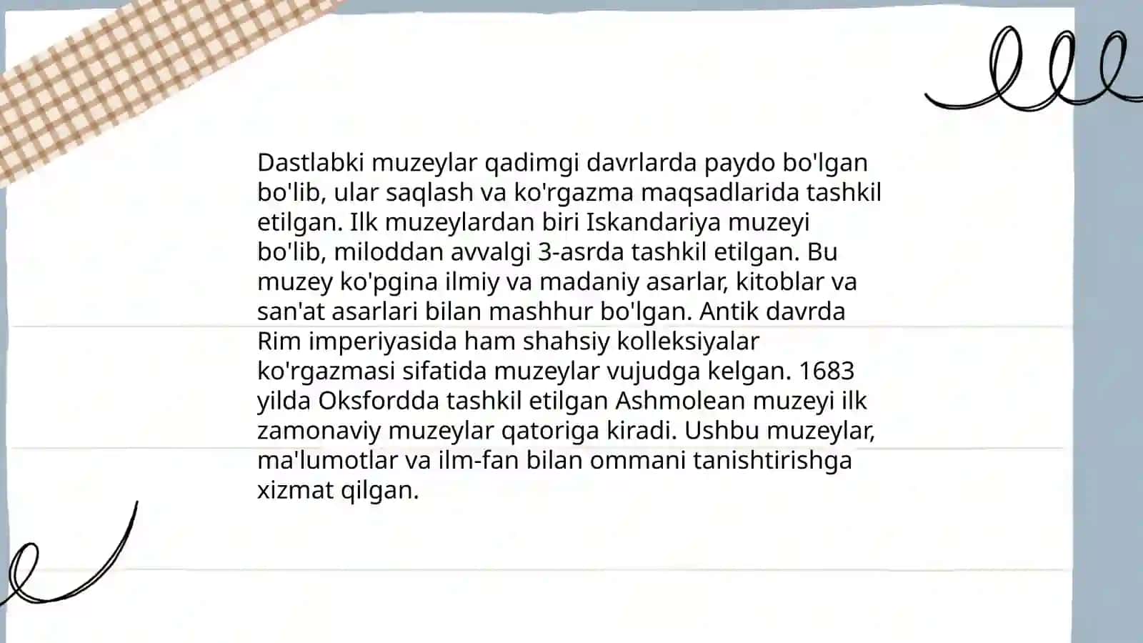 Muzeylar tarihi va asoschilari 4