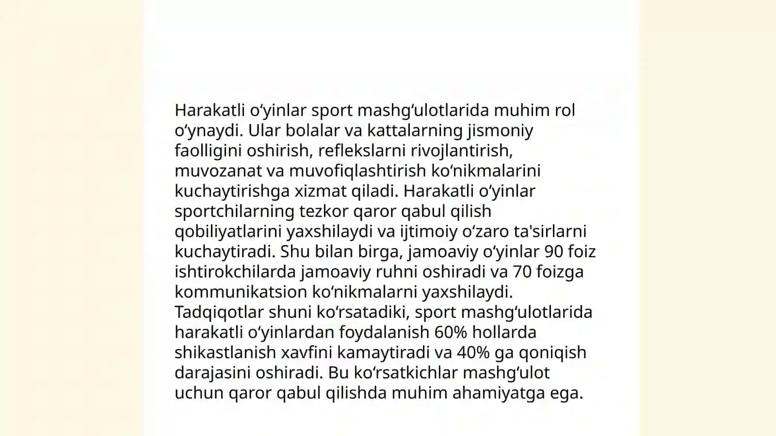 Harakatli o‘yinlar asoslari 4