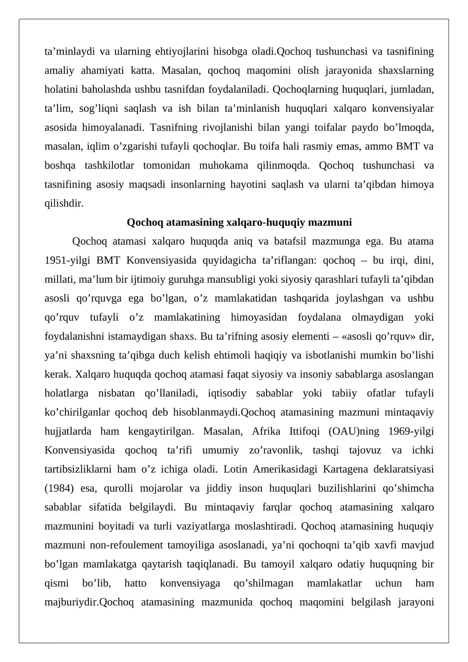 Qochoqlarning huquq va majburiyatlari 4
