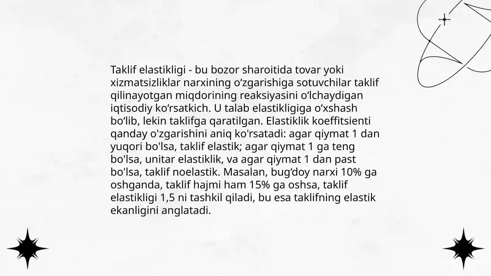 Talab va Taklif Elastikligiga Ko'ra Soliq Yukini Hisoblash 4
