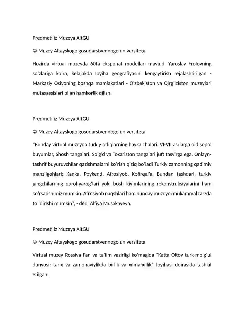Virtual Muzeylar va Ularning Ahamiyati 4