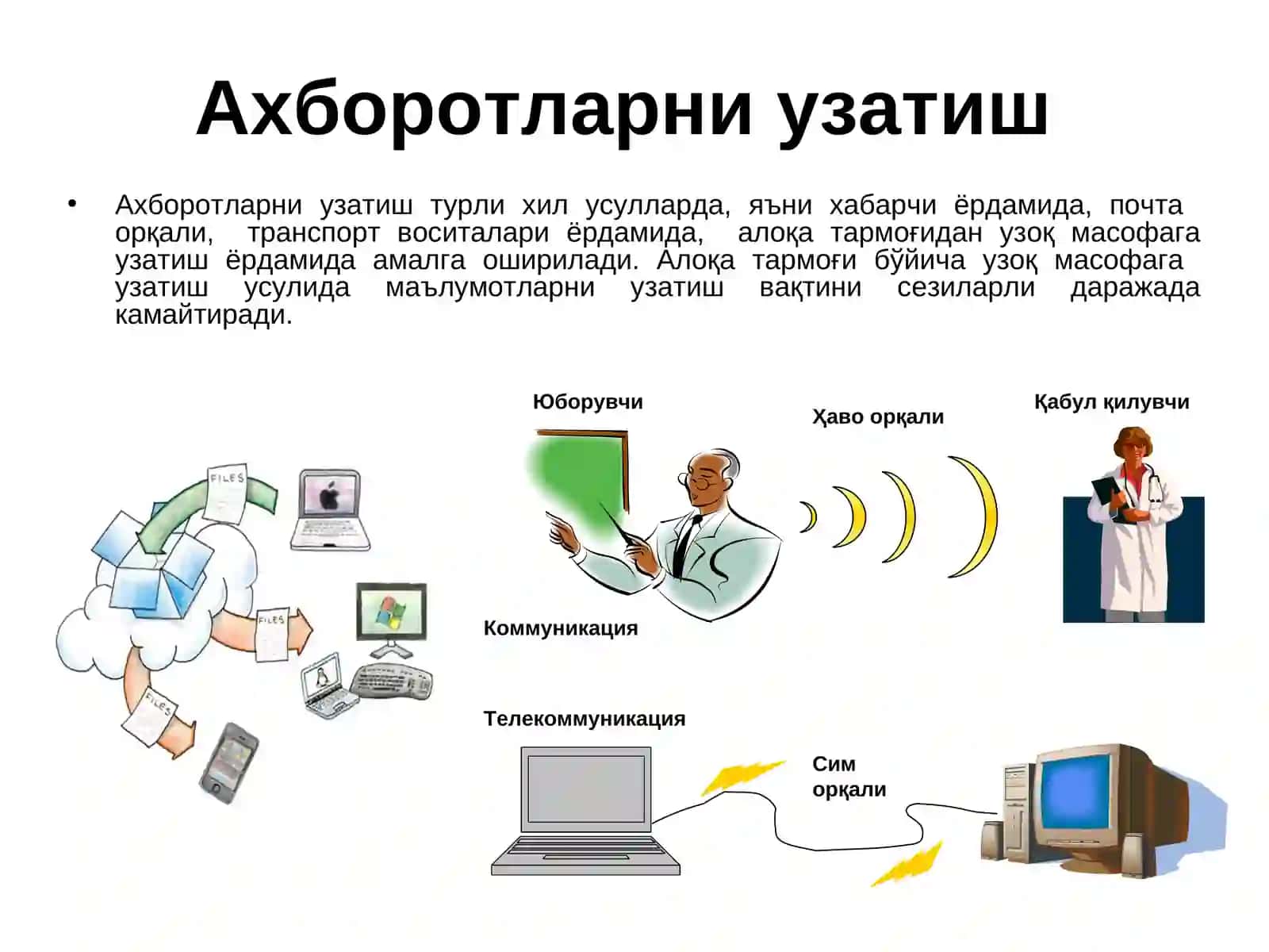 АХБОРОТ ВА УНИНГ АҲАМИЯТИ 4