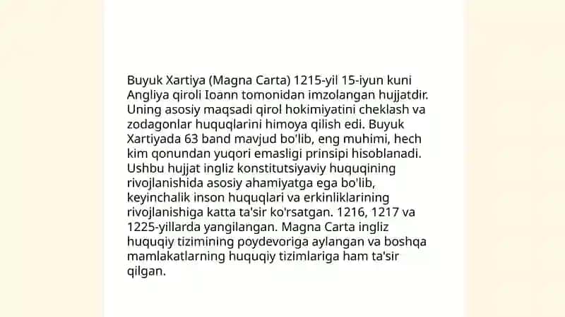 Erkinlikning buyuk xartiyasi 4