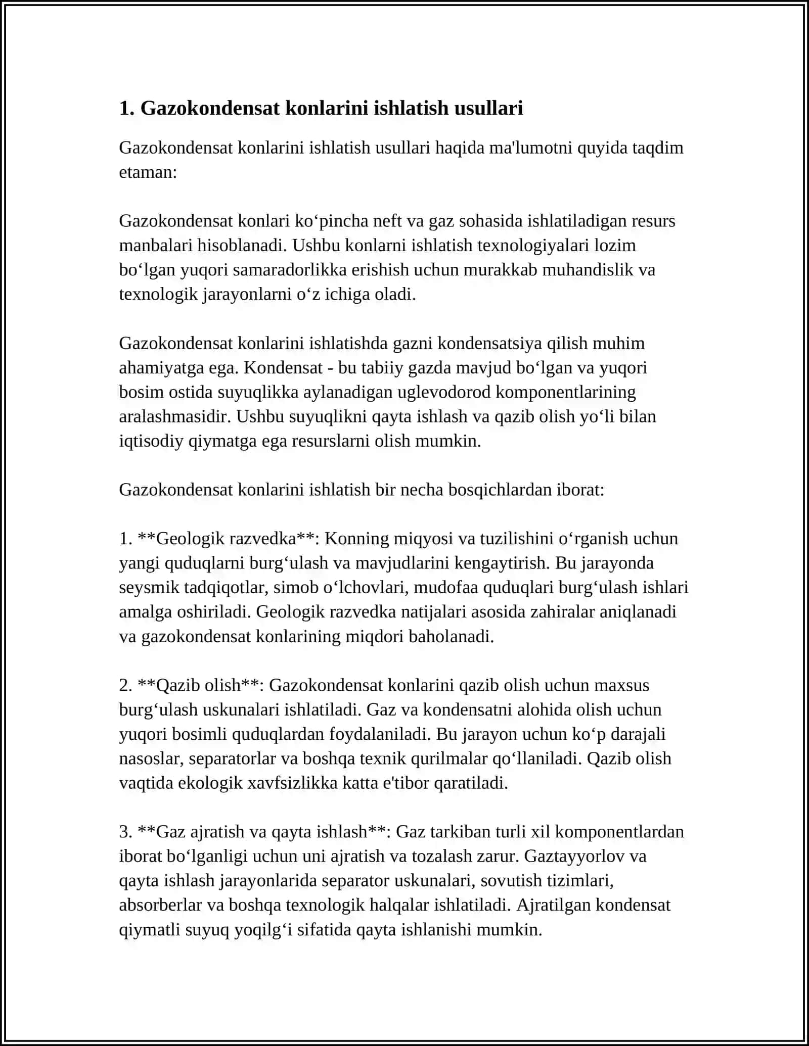 SOʻNIB BORISH REJIMIDA GAZOKONDENSAT KONLARINI ISHLATISH 4