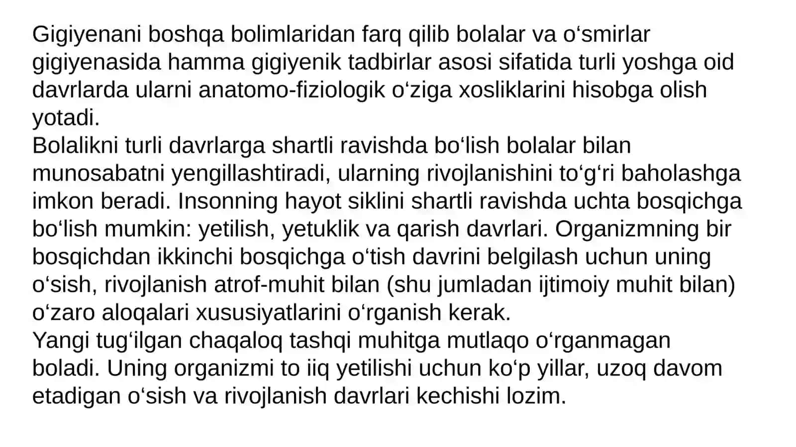 Gigiyena. Tibbiy ekologiya 4