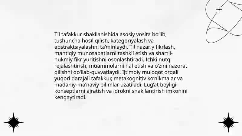 Til, ong va tafakkur umumiyligi 4