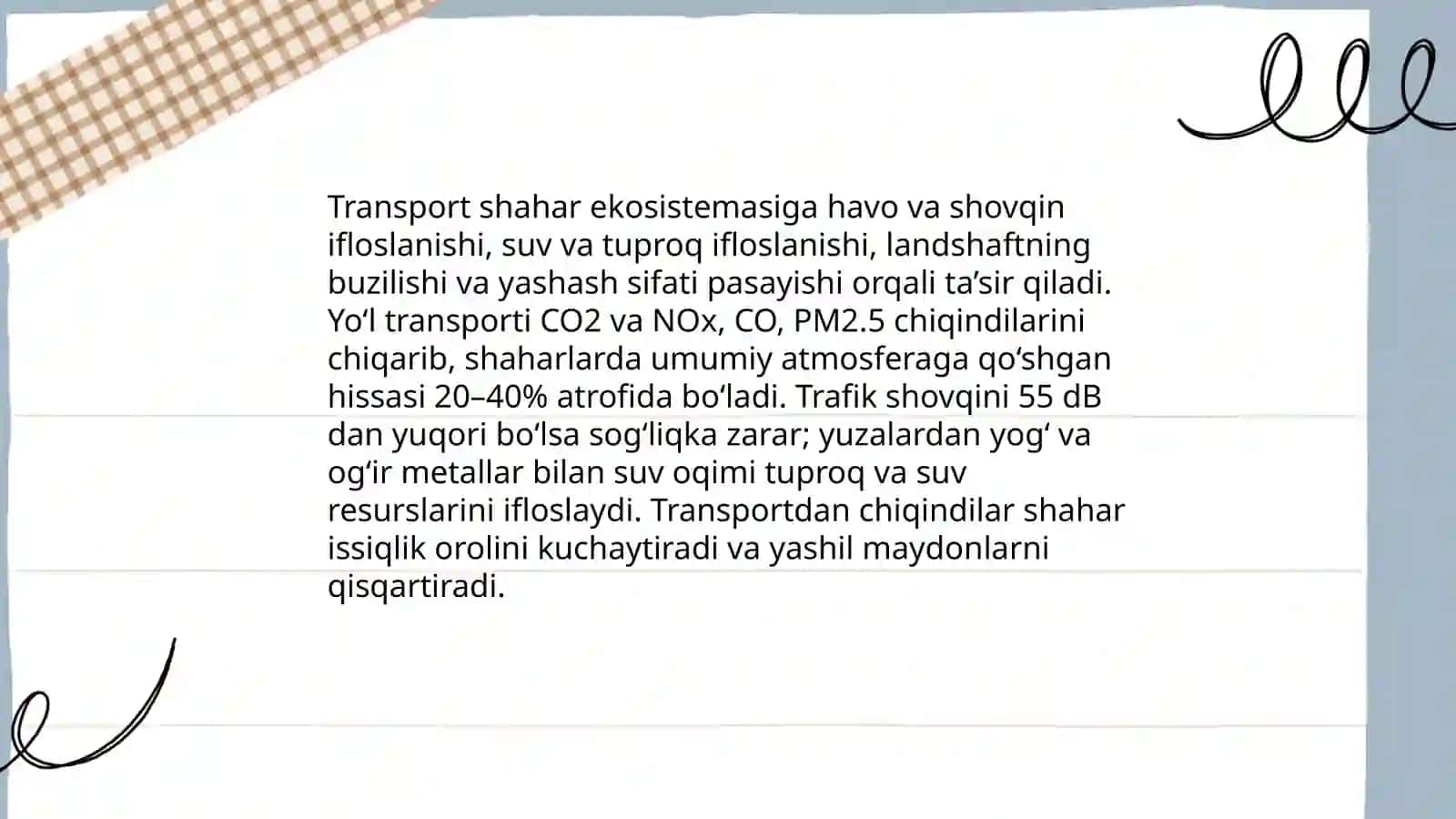 Shahar ekologiyasi 4